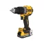 DEWALT mașină de găurit cu acumulator 18 V fără perie de cărbune (2 x 1,7 Ah baterie + încărcător + TSTAK) DCD805E2T