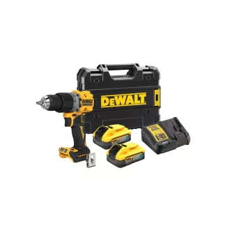   DEWALT mașină de găurit cu acumulator 18 V fără perie de cărbune (2 x baterie de 5,0 Ah + încărcător + TSTAK) DCD805H2T