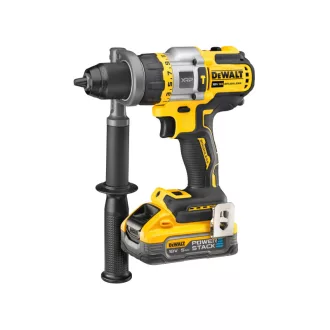   DEWALT Mașină de găurit cu percuție cu acumulator 18-54 V perie de cărbune n. 126 Nm (2 baterii de 5,0 Ah + încărcător + TSTAK)