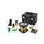 DEWALT Laser rotativ cu autoaliniere fără fir 18 V (verde) (1 x baterie de 2,0 Ah + încărcător + TSTAK) DCE079D1G