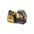 DEWALT Laser cu linie încrucișată fără fir 12-18 V (verde) (1 x baterie de 2,0 Ah + încărcător) DCE088D1G18