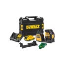 DEWALT Laser cu linie încrucișată fără fir 12-18 V (verde) (1 x baterie de 2,0 Ah + încărcător) DCE088D1G18