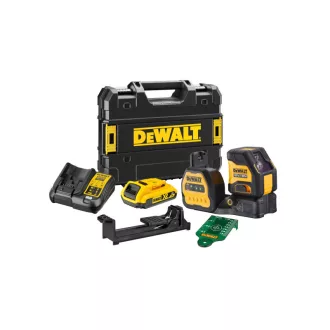   DEWALT Laser cu linie încrucișată fără fir 12-18 V (verde) (1 x baterie de 2,0 Ah + încărcător) DCE088D1G18