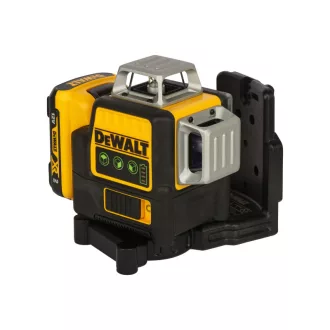   DEWALT Laser cu 3 planuri fără fir 10,8-12 V (verde) (1 x baterie de 2,0 Ah + încărcător) DCE089D1G