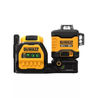   DEWALT Laser cu linie încrucișată fără fir 12-18 V (verde) (1 x baterie de 2,0 Ah + încărcător) DCE089D1G18