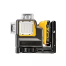 DEWALT Laser cu 3 planuri fără fir 10,8-12 V (roșu) (1 x baterie de 2,0 Ah + încărcător) DCE089D1R