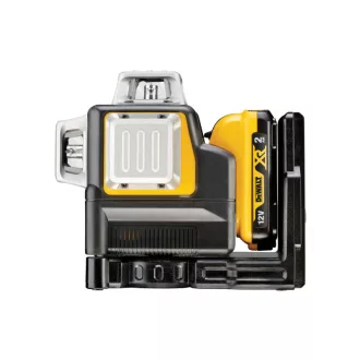   DEWALT Laser cu 3 planuri fără fir 10,8-12 V (roșu) (1 x baterie de 2,0 Ah + încărcător) DCE089D1R