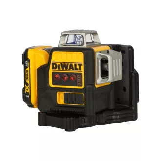   DEWALT Laser cu 3 planuri fără fir 10,8-12 V (roșu) (1 x baterie de 2,0 Ah + încărcător) DCE089D1R