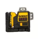 DEWALT Laser cu 3 planuri fără fir 10,8-12 V (roșu) (1 x baterie de 2,0 Ah + încărcător) DCE089D1R