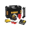 DEWALT Laser cu 3 planuri fără fir 10,8-12 V (roșu) (1 x baterie de 2,0 Ah + încărcător) DCE089D1R