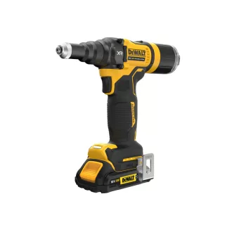   DEWALT Tragator suruburi cu popnit cu baterie, fără perii, 18 V (2 x 2,0 Ah baterie + încărcător, TSTAK)