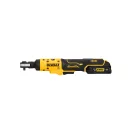 DEWALT Cheie cu clichet pe baterie 12 V 1/4" (1 x 2,0 Ah baterie + încărcător + insert PUR) DCF504L1G