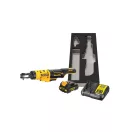 DEWALT Cheie cu clichet pe baterie 12 V 1/4" (1 x 2,0 Ah baterie + încărcător + insert PUR) DCF504L1G