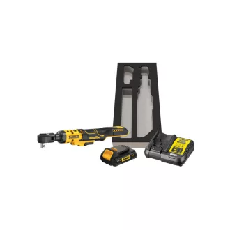   DEWALT Cheie cu clichet fără fir 18 V (1 x 2,0 Ah baterie + încărcător) DCF512D1G