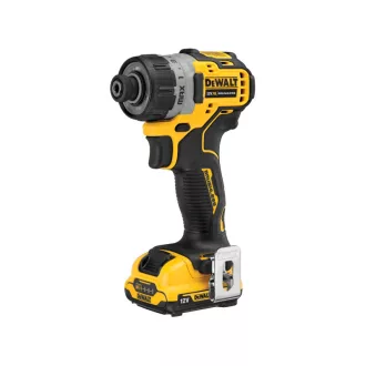   Șurubelniță fără fir DEWALT 12 V fără perie de cărbune (2 x 2,0 Ah baterii + încărcător) DCF601D2