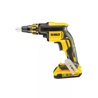   Șurubelniță DEWALT fără fir pentru plăci de gips-carton 18 V fără perie de cărbune (2 baterii de 2,0 Ah + încărcător) DCF620D2