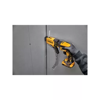   Șurubelniță DEWALT fără fir pentru gips-carton + magazie 18 V fără perie de cărbune (2 x 2,0 Ah + încărcător + TSTAK) DCF62