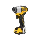 Șofer cu impact DEWALT 12 V fără perie de cărbune (2 x 2,0 Ah baterie + încărcător) DCF801D2