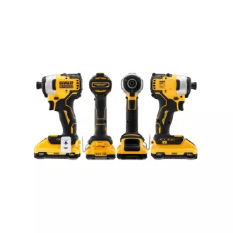   Șofer cu impact DEWALT 18 V fără perie de cărbune (2 x baterie de 3,0 Ah + încărcător + TSTAK) DCF809L2T