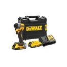 Șofer cu impact DEWALT 18 V fără perie de cărbune (2 x 2,0 Ah baterie + încărcător + TSTAK) DCF850D2T