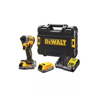   Șofer cu impact DEWALT 18 V fără perie de cărbune (2 x 1,7 Ah baterie + încărcător + TSTAK) DCF850E2T