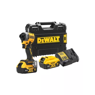   Șofer cu impact DEWALT 18 V fără perie de cărbune (2 x 5,0 Ah baterie + încărcător + TSTAK) DCF850P2T