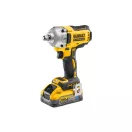 DEWALT Șurubelniță cu impact pe baterie 18 V fără acumulator 1/2" 812 Nm (2 x 5,0 Ah baterie + încărcător + TSTAK)