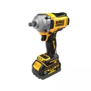 Șofer cu impact DEWALT 18 V fără perie de cărbune (2 x 5,0 Ah baterie + încărcător + capac) DCF891P2G