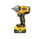 Șofer cu impact DEWALT 18 V fără perie de cărbune (2 x 5,0 Ah baterie + încărcător + TSTAK) DCF891P2T