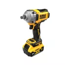 Șofer cu impact DEWALT 18 V fără perie de cărbune (2 x 5,0 Ah baterie + încărcător + TSTAK) DCF891P2T