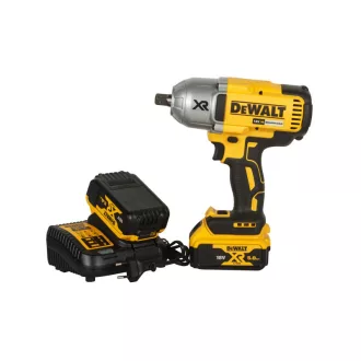   Șofer cu impact DEWALT 18 V fără perie de cărbune (2 x 5,0 Ah baterie + încărcător) DCF899P2