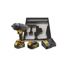 Șofer cu impact DEWALT 18 V fără perie de cărbune (2 x 5,0 Ah baterie + încărcător) DCF900P2G
