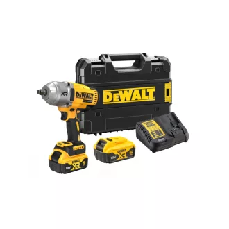   Șofer cu impact DEWALT 18 V fără perie de cărbune 1/2" 1396/1898 Nm (2 x 5,0 Ah baterie + încărcător + TST