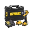 DEWALT șofer cu impact fără fir 12 V (2 x 5,0 Ah baterie + încărcător) DCF903P2