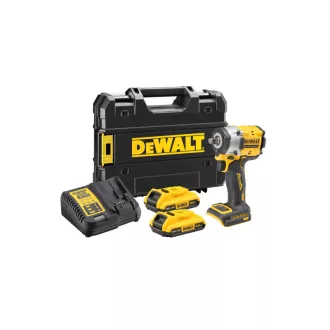   DEWALT șofer cu impact fără fir 18 V (2 x 2,0 Ah baterie + încărcător + TSTAK) DCF921D2T