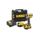 DEWALT șofer cu impact fără fir 18 V (2 x 5,0 Ah baterie + încărcător + TSTAK) DCF921P2T