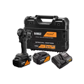   DEWALT/McLaren Șurubelniță cu impact pe acumulator 1/2" 18 V (2 x acumulator 5,0 Ah + încărcător + TSTAK) 610 Nm