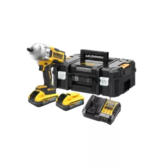   DEWALT Șurubelniță cu impact pe baterie 18 V 1/2" 1626/2372 Nm (2 x 5,0 acumulator + încărcător) în cutie TSTAK
