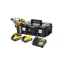 DEWALT Șurubelniță cu impact pe baterie 18 V 1/2" 1626/2372 Nm (2 x 5,0 acumulator + încărcător) în cutie TSTAK