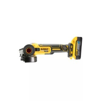   Polizor unghiular fără fir DEWALT 125 mm 18 V fără perie de cărbune 125 mm (2 baterii de 5,0 Ah + încărcător + TSTAK)