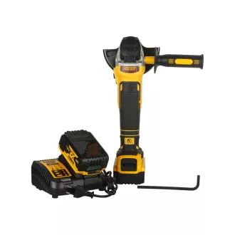   DEWALT Polizor unghiular fără fir 125 mm 18 V fără perie de cărbune 125 mm (2 x 5,0 Ah baterii + încărcător) DCG405P2