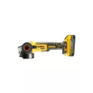 DEWALT Polizor unghiular pe baterie 125 mm 18 V (2 x 5,0 Ah Power Stack baterie + încărcător + TSTAK)