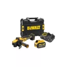 Polizor unghiular cu acumulator DEWALT 125 mm 18 V (1 x 6,0 Ah baterie + încărcător + TSTAK) DCG409VST1