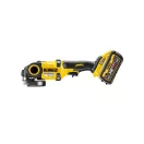 Polizor unghiular fără fir DEWALT 125 mm 18 V fără perie de cărbune (2 x 9,0 Ah baterie + încărcător) DCG418X2