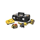 Polizor unghiular fără fir DEWALT 125 mm 18 V fără perie de cărbune (2 x 9,0 Ah baterie + încărcător) DCG418X2