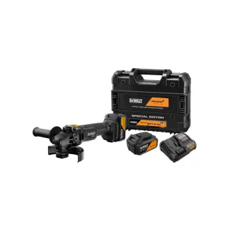   DEWALT/McLaren Polizor unghiular pe acumulator 18 V (2 x acumulator 5,0 Ah + încărcător + TSTAK)