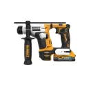 DEWALT Mașină de găurit cu acumulator 18 V fără perie de cărbune (2 x 1,7 Ah baterie + încărcător + TSTAK) DCH172E2T