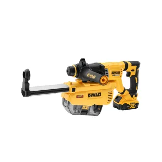   DEWALT Mașină de găurit cu acumulator 18 V SDS-Plus fără perie de cărbune (1 x baterie de 5,0 Ah + încărcător) DCH263P1