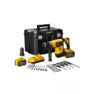 DEWALT Mașină de găurit cu acumulator 54 V (2 x 9,0 Ah baterie + încărcător + TSTAK) DCH417X2
