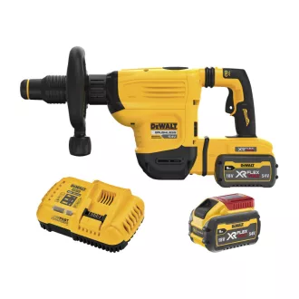   DEWALT Ciocan daltă fără fir 54 V (2 x 9,0 Ah baterie + încărcător) DCH832 x 2